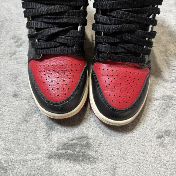 Nike Air Jordan 1 Retro High Bred Toe Size 4Y (Size 5.5 Women's) no box - Picture 4 of 12